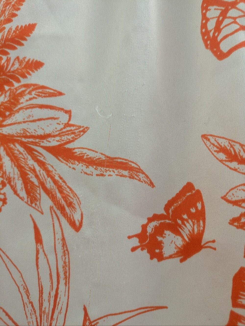 Victoria's Secret Satin Orange Tropical Toile Pajama Set - Picture 7 of 9